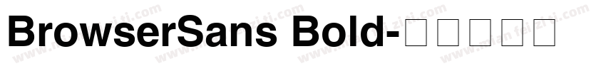 BrowserSans Bold字体转换